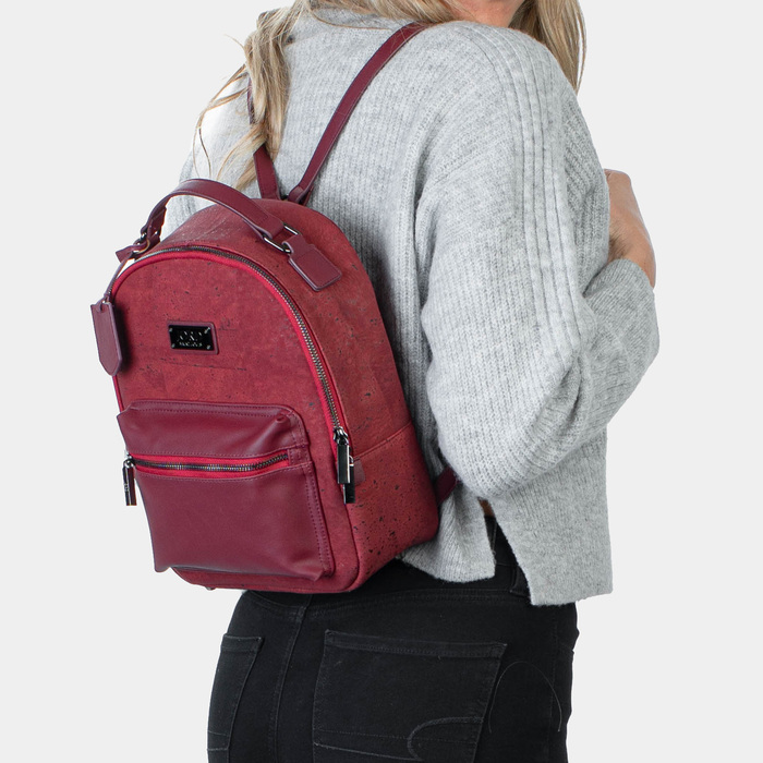 Buy Globus Women Red Solid Smart Casual Backpack Online